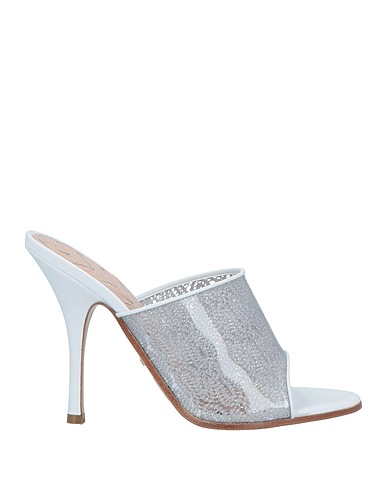MISSONI Sandals White Leather, Plastic