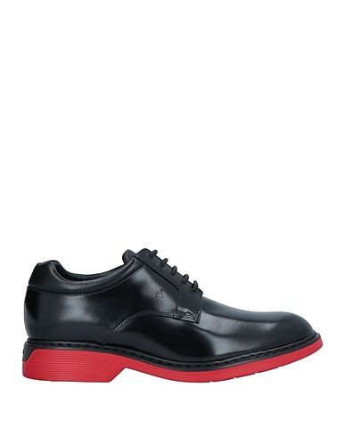 HOGAN Schnürschuhe Schwarz Leder