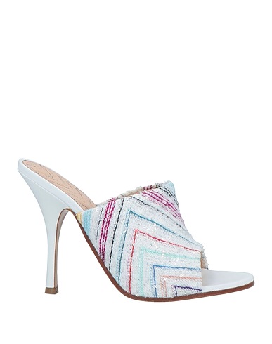 MISSONI Sandals White Textile fibers