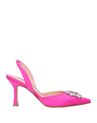 ANNA F. Pump Fuchsia Textile fibers