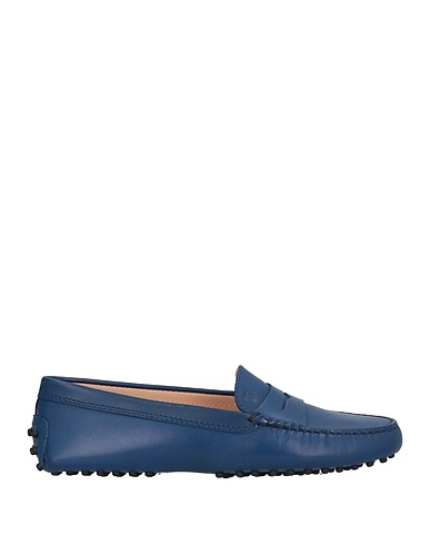 TOD'S Loafers Navy Leather