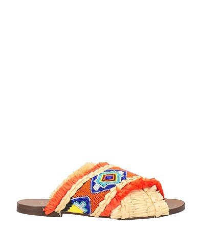 GIPSY ROSE Sandals Orange Textile fibers