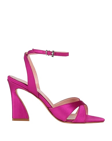 ANNA F. Sandals Fuchsia Textile fibers