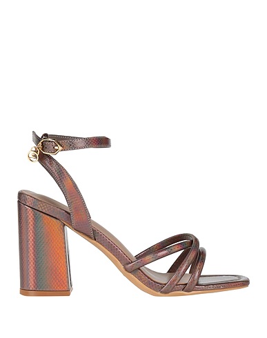 GATTINONI Sandals Lead Textile fibres