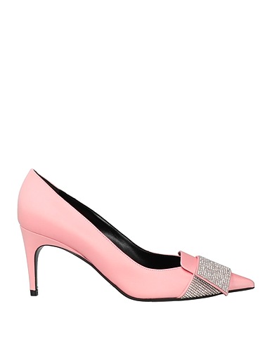 SERGIO ROSSI Court Pink Textile fibres