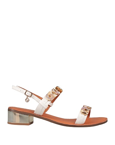 GARDINI SPIRIT Sandals White Textile fibers