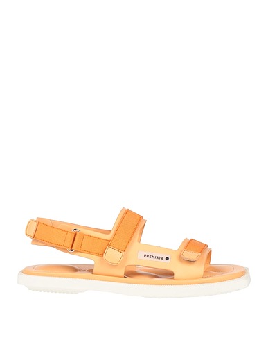 PREMIATA Sandals Apricot Leather, Textile fibres