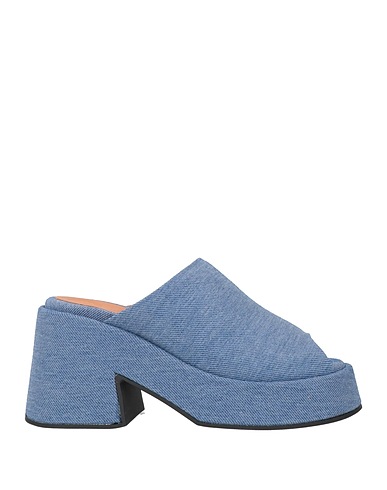 GANNI Sandali Blu Fibre tessili