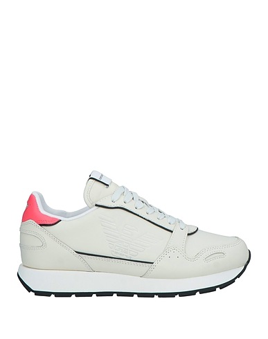 EMPORIO ARMANI Sneakers Ivory Leather