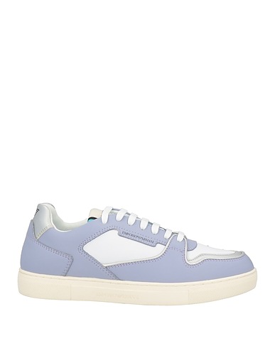 EMPORIO ARMANI Sneakers Lilac Leather, Other Fibres
