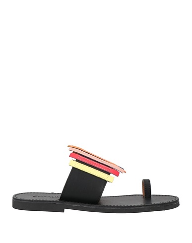 CHATULLE Infradito Nero Fibre tessili