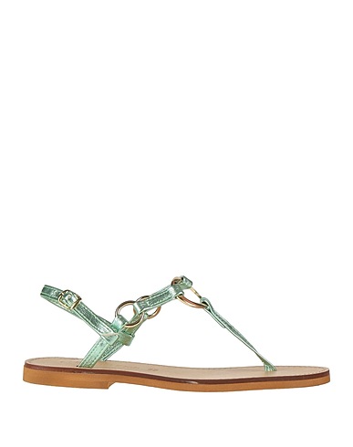 CHATULLE Flip flops Light green Leather