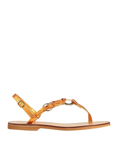 CHATULLE Flip flops Mandarin Leather