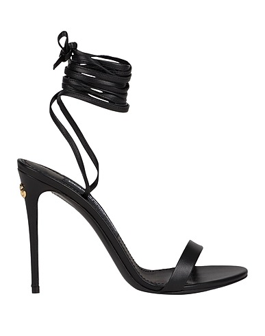 DOLCE&GABBANA Sandals Black Leather