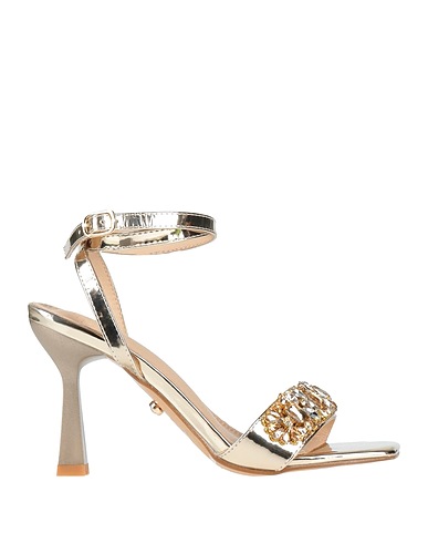 TWENTY FOUR HAITCH SCHUHE Gold Gewebefasern