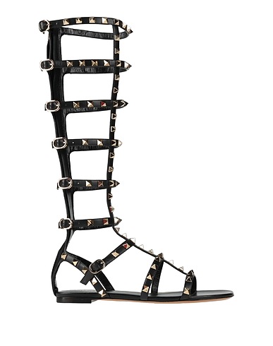 VALENTINO GARAVANI Sandals Black Leather