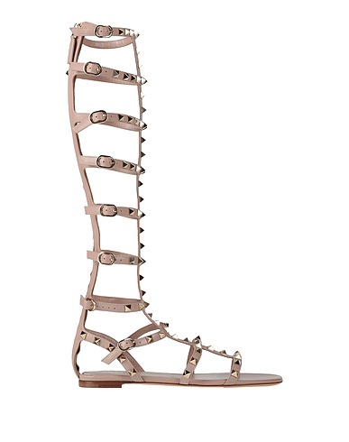 VALENTINO GARAVANI Sandals Taupe Leather