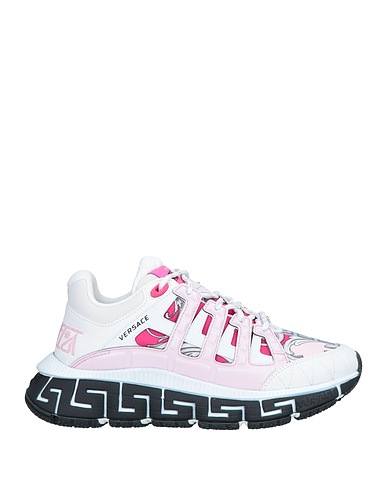 VERSACE Sneakers Hellrosa Leder, Nylon, Gewebefasern