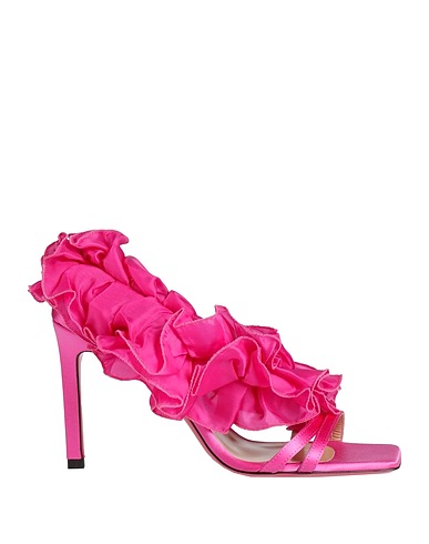 LUCIANO PADOVAN Sandali Fucsia Fibre tessili