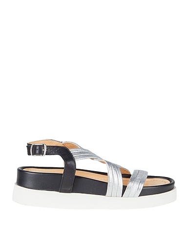APEPAZZA Sandals Black Leather