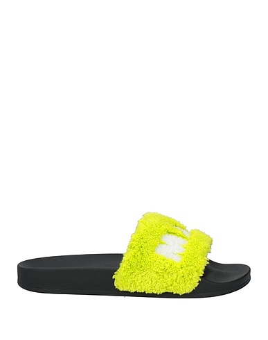 MARNI Sandals Lime green Textile fibres
