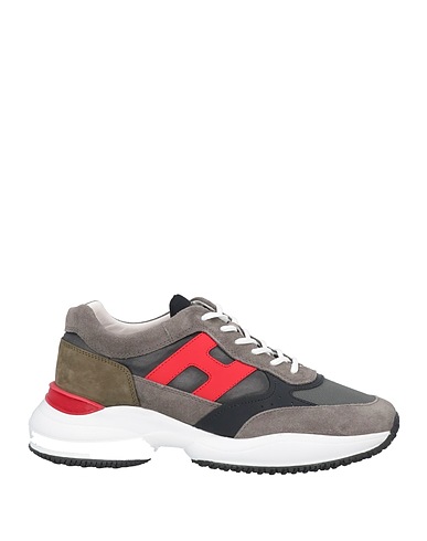 HOGAN Sneakers Grigio Pelle, Fibre tessili