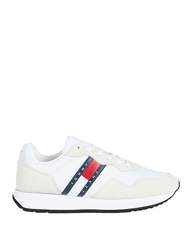 TOMMY JEANS Sneakers Bianco 77% Pelle, 23% Poliuretano