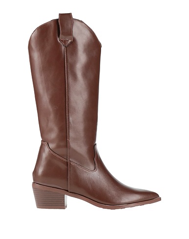 FRANCESCO MILANO Boots Chocolate brown Leather