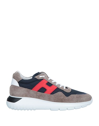HOGAN Sneakers Midnight blue Leather, Textile fibers