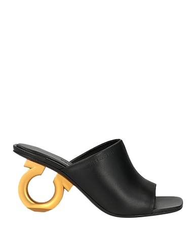FERRAGAMO Sandals Black Lambskin