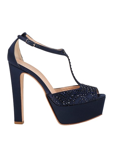 LELLA BALDI Pump Midnight blue Textile fibers