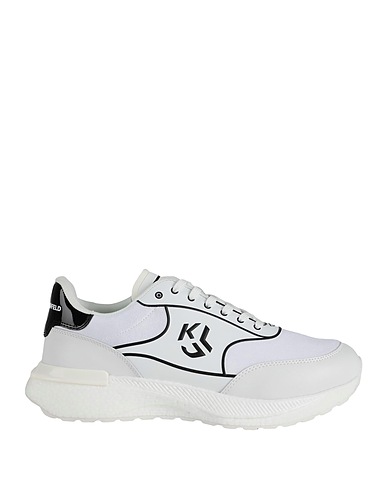 KARL LAGERFELD JEANS Sneakers White 47% Polyurethane, 34% Leather, 19% Nylon