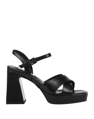 GAI MATTIOLO Sandals Black Leather