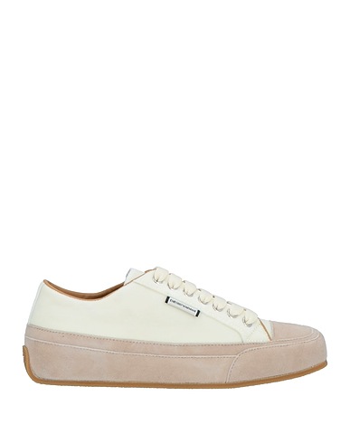 EMPORIO ARMANI Sneakers Cream Textile fibers, Leather