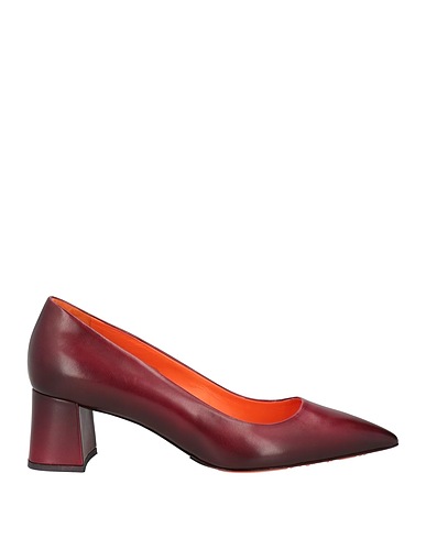 SANTONI Court Burgundy Leather