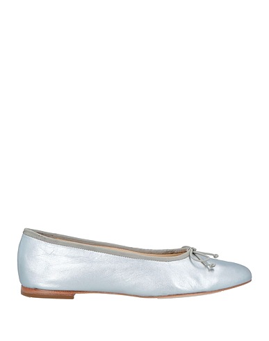 GUILHERMINA Ballet flats Silver Leather