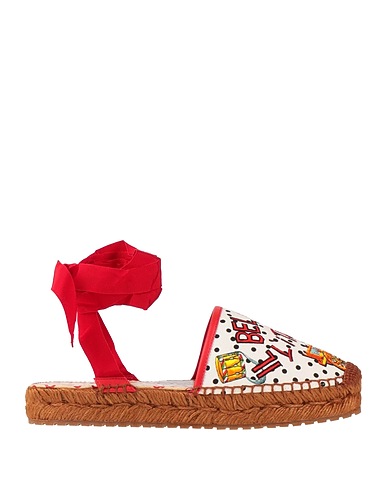 DOLCE&GABBANA Espadrilles White 70% Cotton, 20% Calfskin, 10% Viscose
