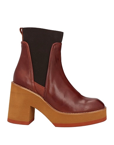 SPAZIOMODA Ankle boot Brown Calfskin