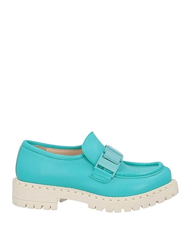 SPAZIOMODA Loafers Turquoise Leather