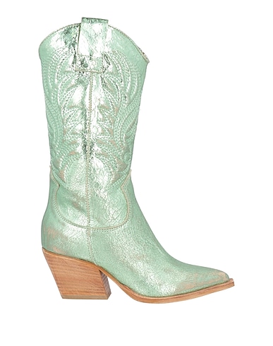 SPAZIOMODA Boots Light green Leather