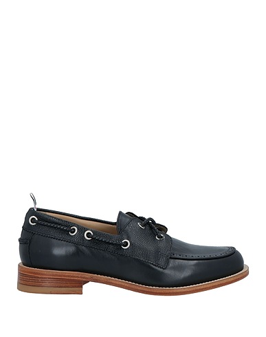 THOM BROWNE Loafers Black Calfskin