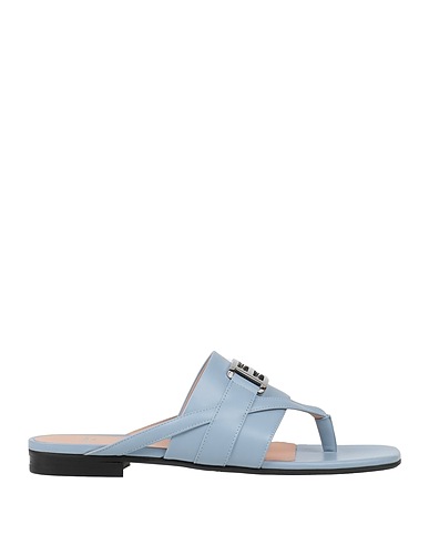 BALLY Flip flops Sky blue Cow leather