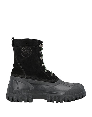 DIEMME Ankle boot Black Leather, Rubber