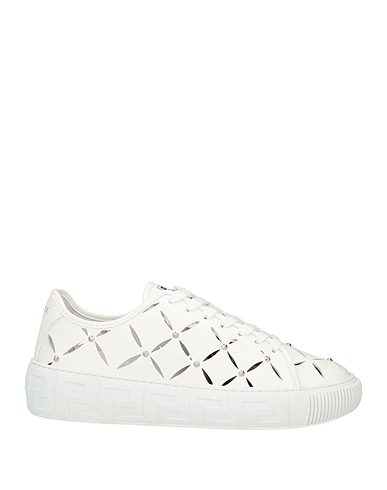 VERSACE Sneakers Bianco Pelle di vitello