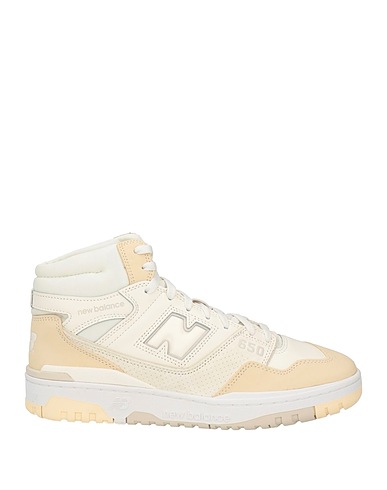 NEW BALANCE Sneakers Cream Leather, Textile fibres