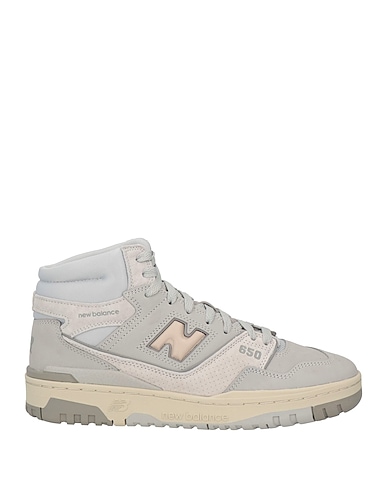 NEW BALANCE スニーカー グレー 革（なめし加工） / 紡績繊維