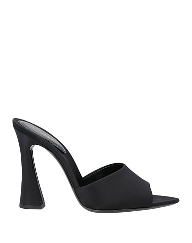 SAINT LAURENT Sandalen Schwarz Gewebefasern