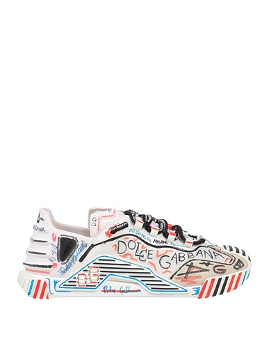 DOLCE&GABBANA Sneakers White Textile fibres, Leather