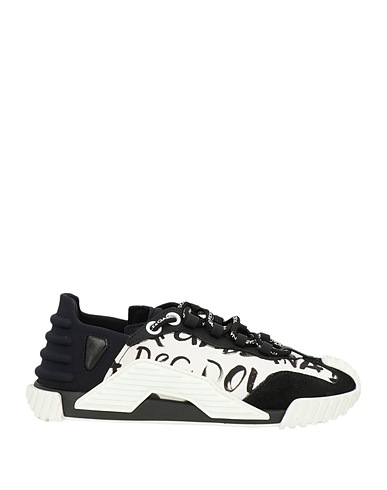 DOLCE&GABBANA Sneakers Black 40% Cotton, 35% Polyamide, 10% Elastane, 10% Calfskin, 5% PVC - Polyvinyl chloride