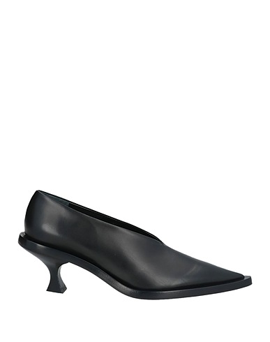 JIL SANDER Court Black Leather